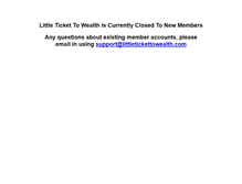 Tablet Screenshot of littletickettowealth.com